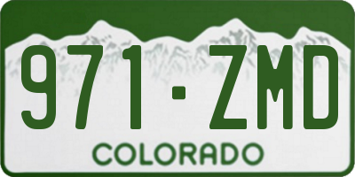 CO license plate 971ZMD
