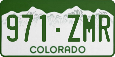 CO license plate 971ZMR