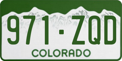 CO license plate 971ZQD