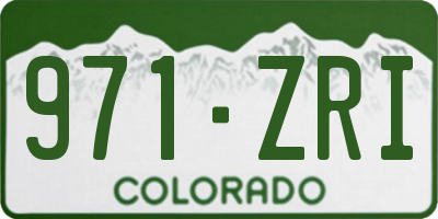 CO license plate 971ZRI