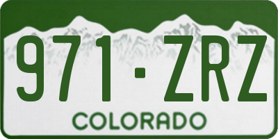 CO license plate 971ZRZ