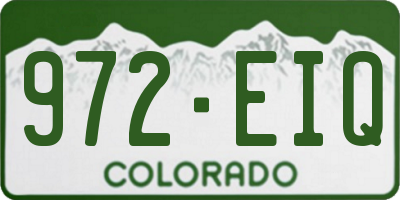 CO license plate 972EIQ