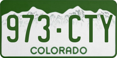 CO license plate 973CTY