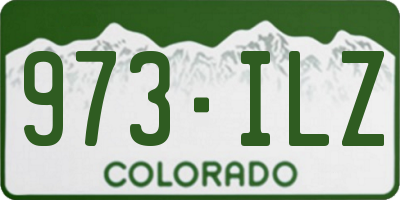CO license plate 973ILZ