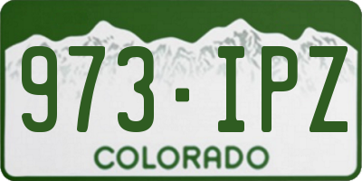 CO license plate 973IPZ