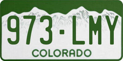 CO license plate 973LMY