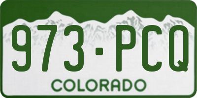 CO license plate 973PCQ