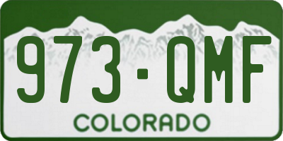 CO license plate 973QMF