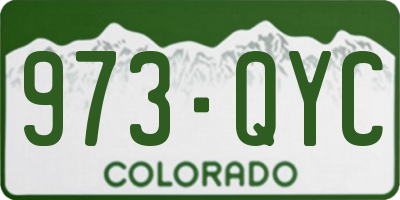 CO license plate 973QYC