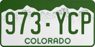 CO license plate 973YCP