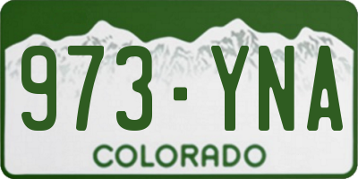 CO license plate 973YNA