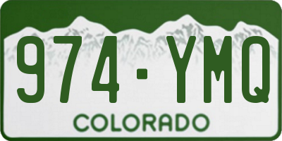 CO license plate 974YMQ
