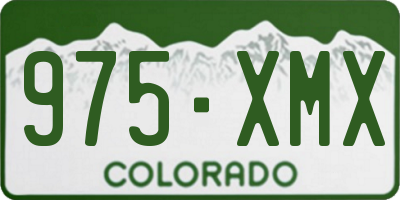 CO license plate 975XMX