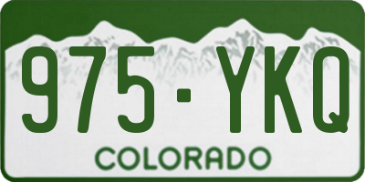 CO license plate 975YKQ