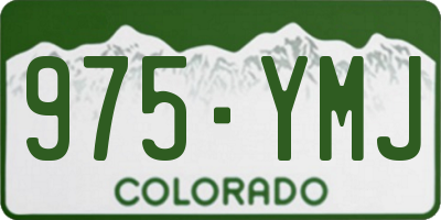 CO license plate 975YMJ