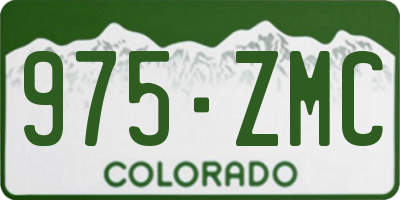 CO license plate 975ZMC