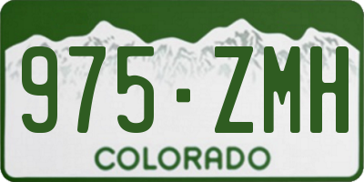 CO license plate 975ZMH