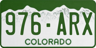 CO license plate 976ARX