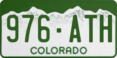 CO license plate 976ATH