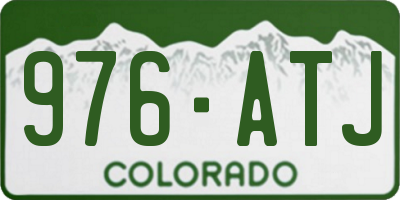 CO license plate 976ATJ