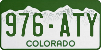 CO license plate 976ATY