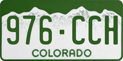 CO license plate 976CCH