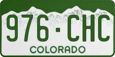 CO license plate 976CHC