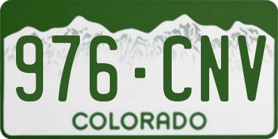 CO license plate 976CNV