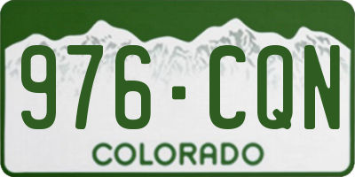 CO license plate 976CQN