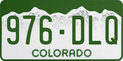 CO license plate 976DLQ