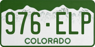 CO license plate 976ELP