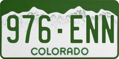 CO license plate 976ENN