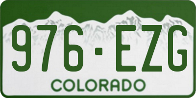 CO license plate 976EZG