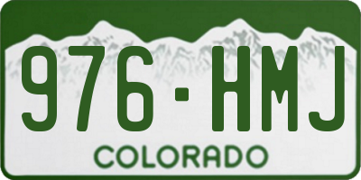 CO license plate 976HMJ