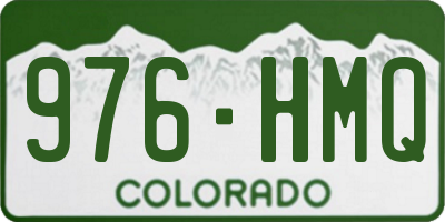 CO license plate 976HMQ