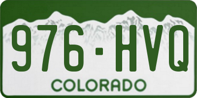 CO license plate 976HVQ