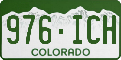 CO license plate 976ICH