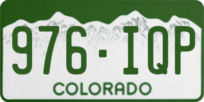 CO license plate 976IQP