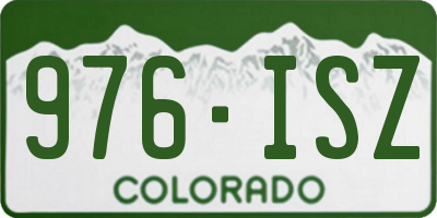CO license plate 976ISZ