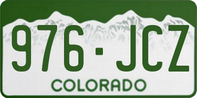 CO license plate 976JCZ