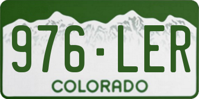 CO license plate 976LER