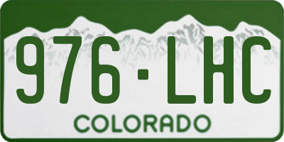 CO license plate 976LHC