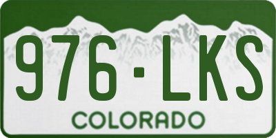 CO license plate 976LKS