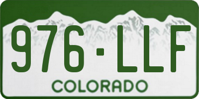 CO license plate 976LLF