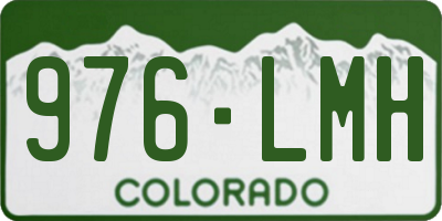 CO license plate 976LMH