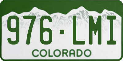 CO license plate 976LMI