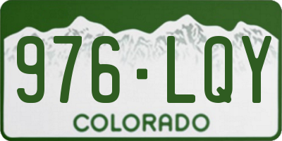 CO license plate 976LQY