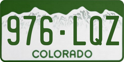CO license plate 976LQZ