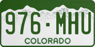 CO license plate 976MHU