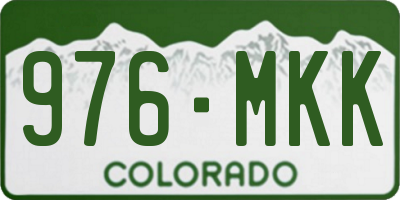 CO license plate 976MKK